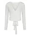 NEONOIR - Nia jersey wrap top wit