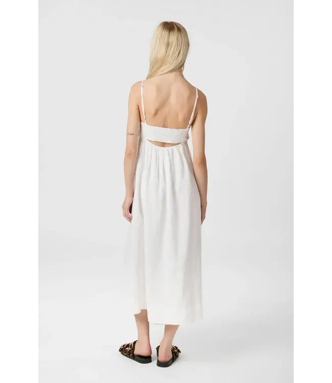 NEO NOIR - Savani Long Linen wit jurk