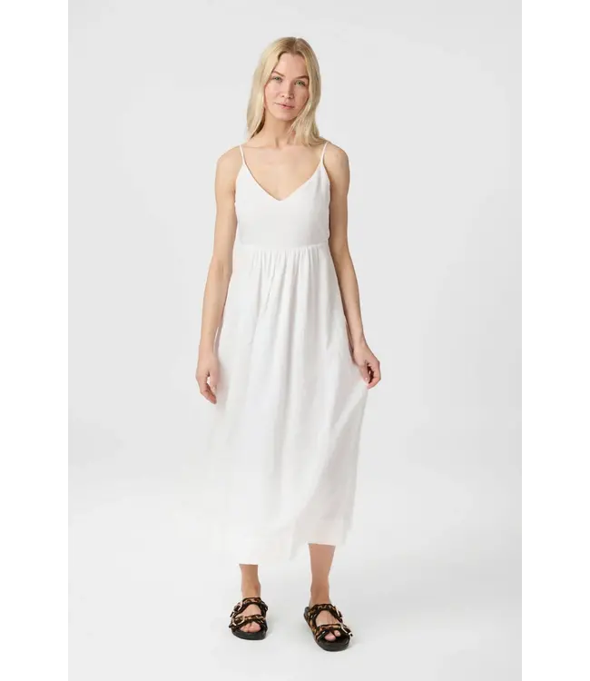 NEO NOIR - Savani Long Linen wit jurk