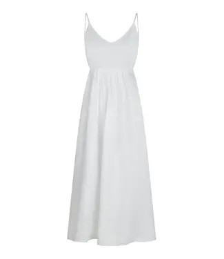 neo noir NEO NOIR - Savani Long Linen wit jurk