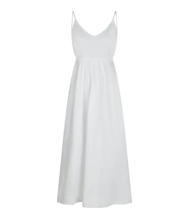 NEO NOIR - Savani Long Linen wit jurk