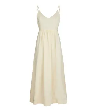 neo noir NEO NOIR - Savani Long Linen botergeel jurk