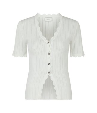neo noir NEO NOIR - Larifa stitch knit tee