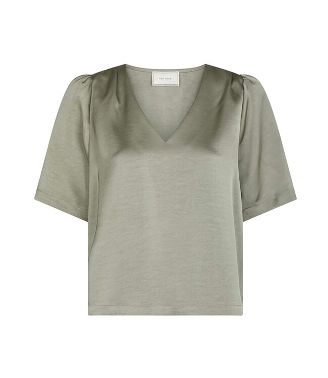 NEONOIR - Largo heavy satijn blouse groen