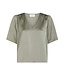 NEONOIR - Largo heavy satijn blouse groen