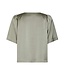 NEONOIR - Largo heavy satijn blouse groen