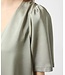 NEONOIR - Largo heavy satijn blouse groen
