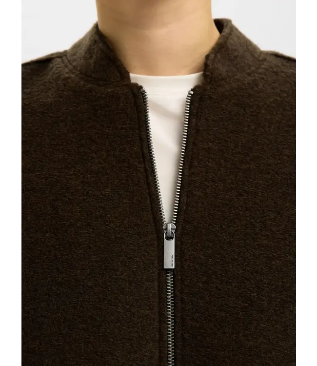 Selected - Slfreign wool blend bomber