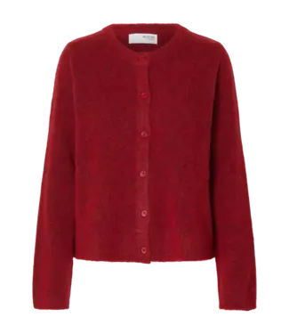 Selected Femme Selected - Slflulu cardigan knit Equestrian Red