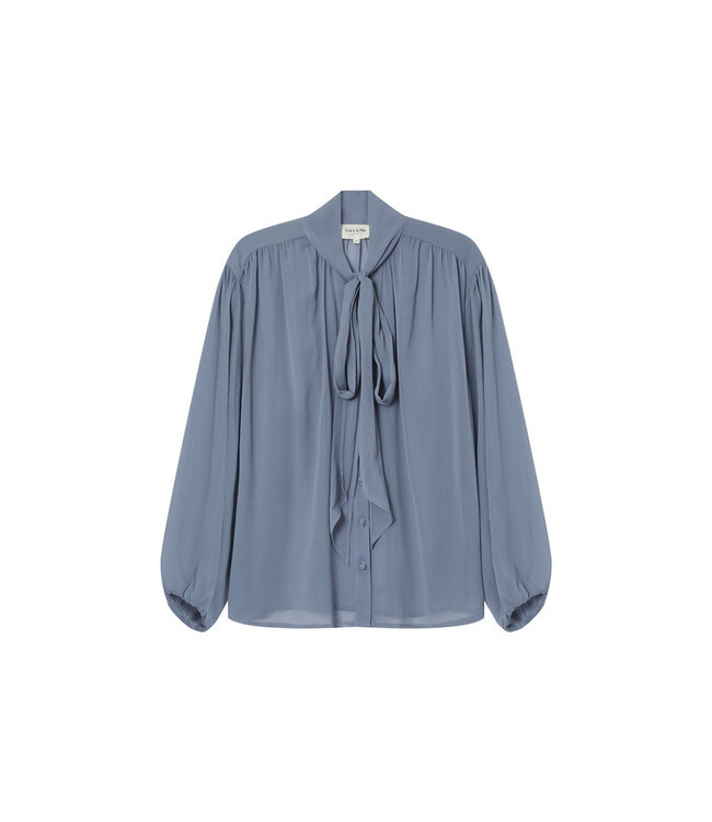 GRACE&MILA - Splendide blouse blauw