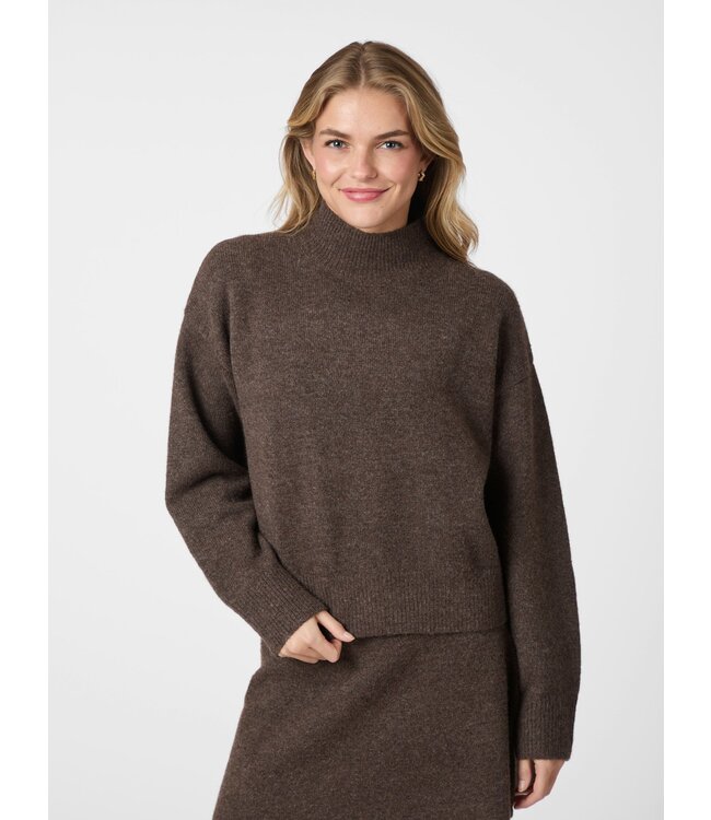 NEONOIR- Paulina trui brown melange