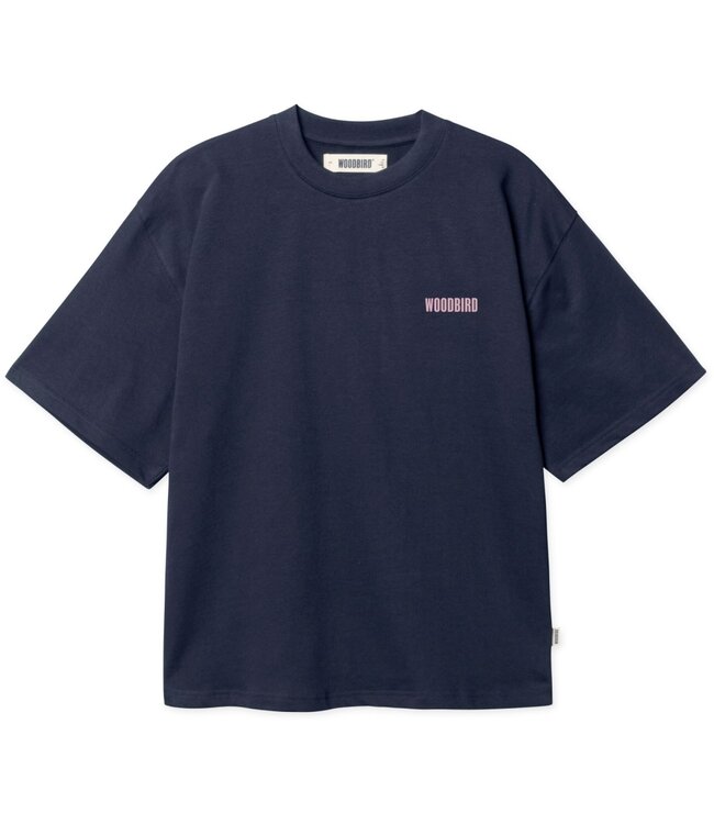 WOODBIRD - Balo koi t-shirt donkerblauw