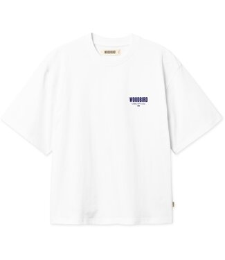 WOODBIRD WOODBIRD - Juno pho t-shirt wit