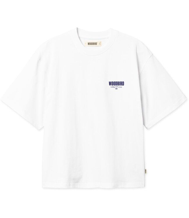 WOODBIRD - Juno pho t-shirt wit