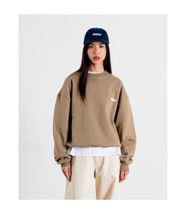 WOODBIRD - Cupe home crew trui khaki