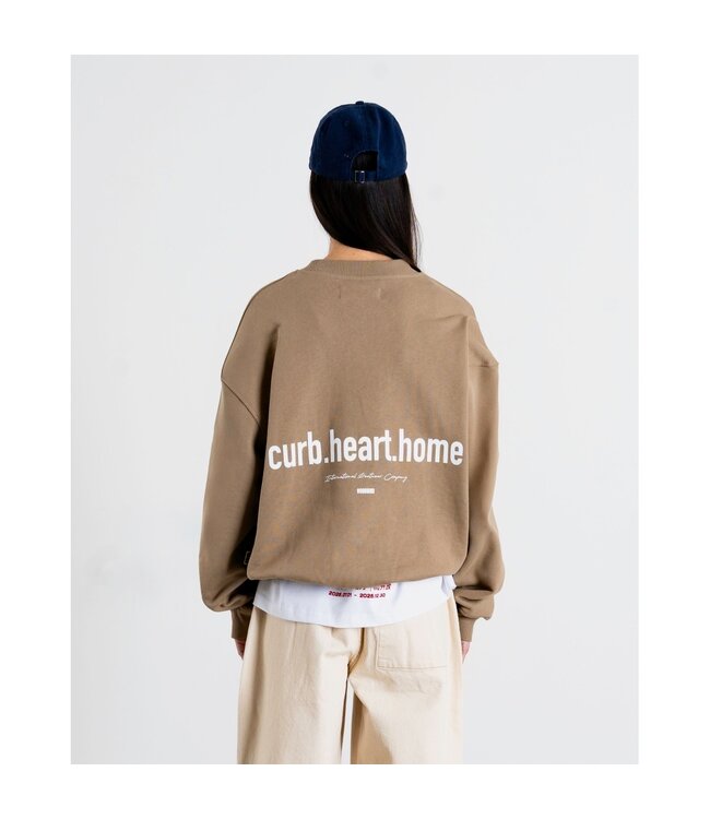 WOODBIRD - Cupe home crew trui khaki