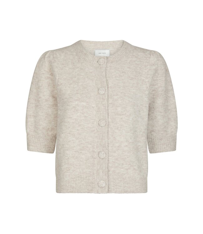NEONOIR - Trudy knit cardigan beige melange