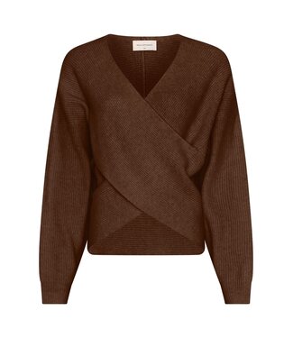 Moss Copenhagen MSCH - Zinelle hope wrap trui slate black