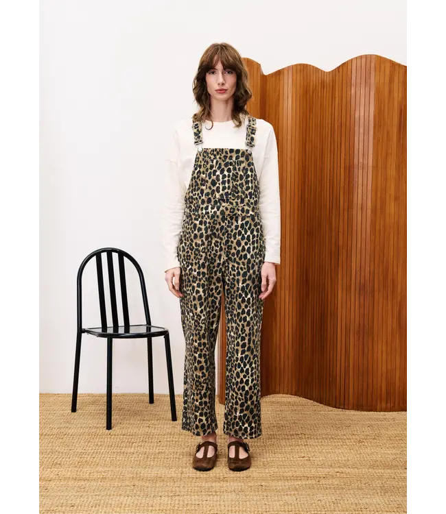 FRNCH - Salopette moringa Leopard tuinbroek