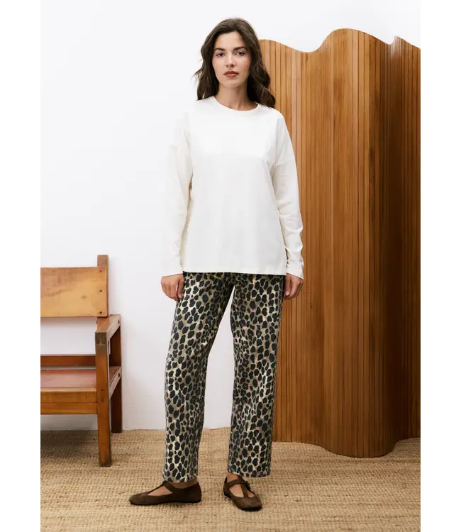 FRNCH - T-shirt monstera creme