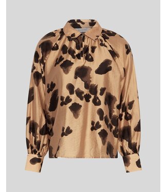 Moss Copenhagen MSCH - Nila romina blouse iced coffee