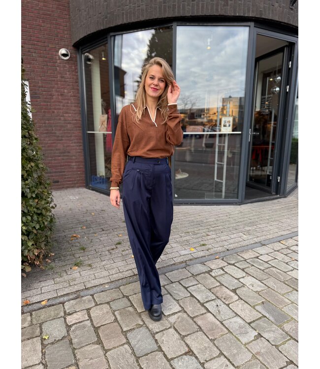 FRNCH - Hibiscus pantalon Bleu