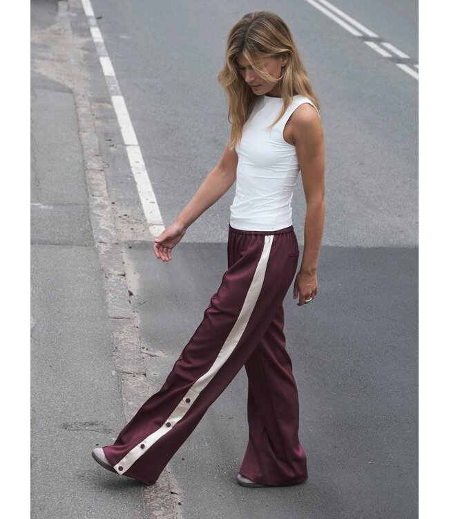 NEONOIR - Puggy track broek bordeaux