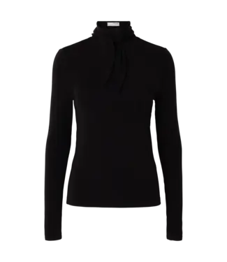 Selected Femme SELECTED - Slflina lano shirt zwart