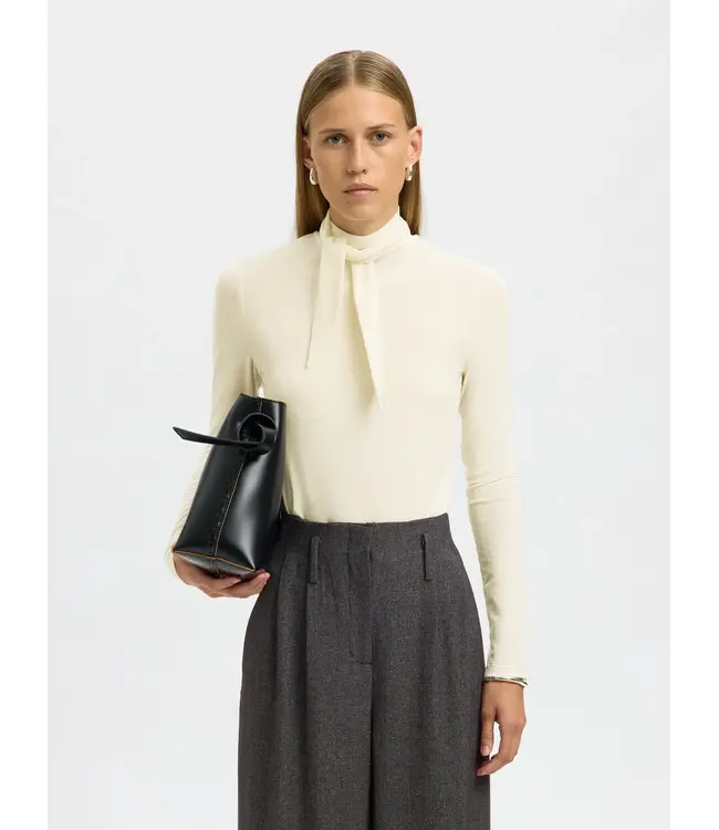 SELECTED - Slflina lano shirt wit