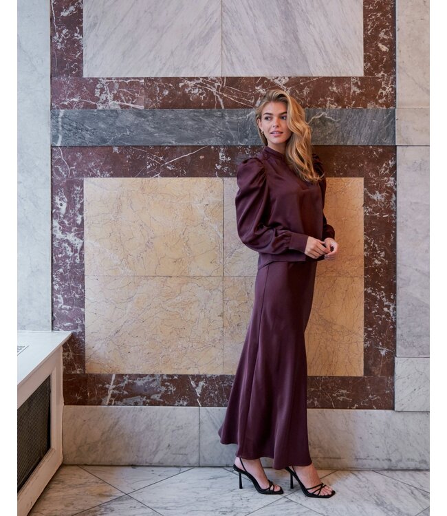 NEONOIR - Vicky heavy rok burgundy