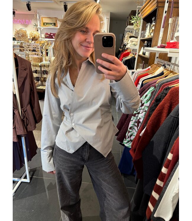 NEONOIR - Fenli striped blouse