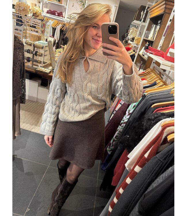 NEONOIR - Gisa knit rok