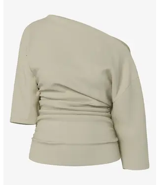 HYPEDROP HYPEDROP - Hdoctavia off shoulder top  fog