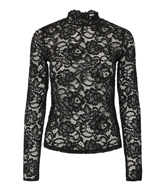 Y.A.S. Y.A.S - Yaslacey  lace top zwart