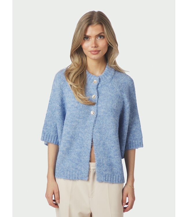 NEONOIR - Benuta fluffy vest dusty blue