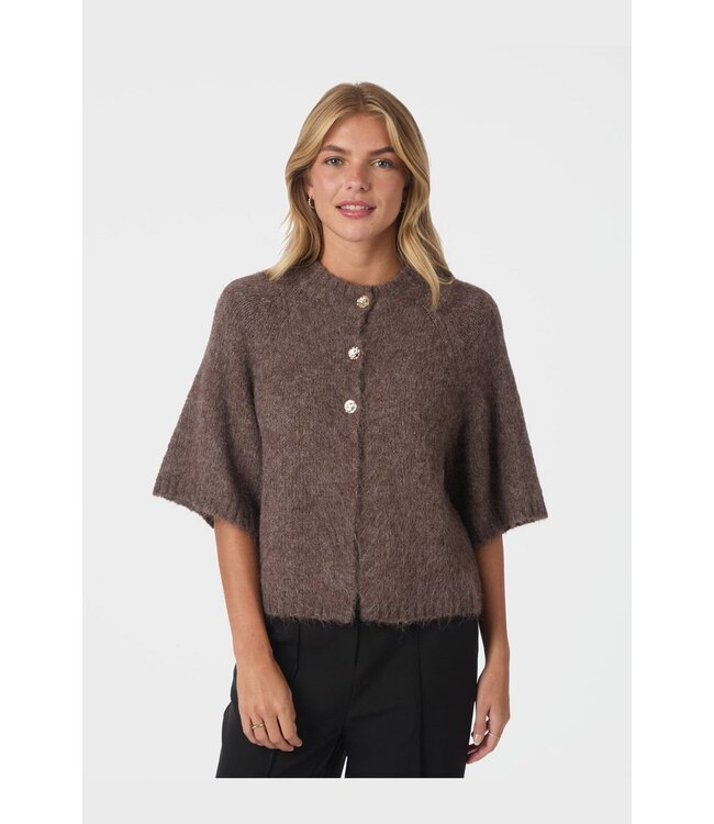 NEONOIR - Benuta fluffy vest bruin