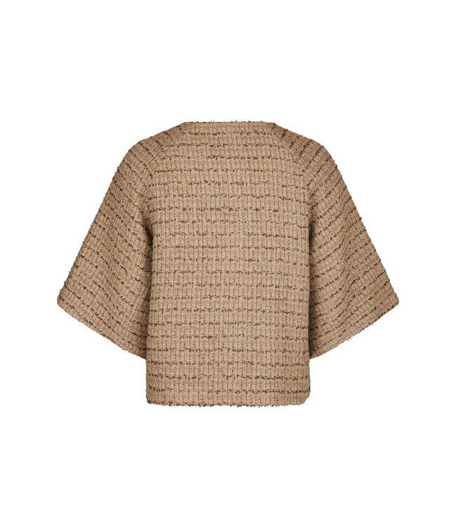 NEONOIR - Rosella boucle mini jacket taupe