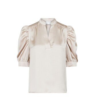 neo noir NEONOIR - Roella heavy satijn blouse champagne