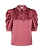 NEONOIR - Roella heavy sateen blouse cherry pink