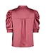 NEONOIR - Roella heavy sateen blouse cherry pink