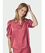 NEONOIR - Roella heavy sateen blouse cherry pink