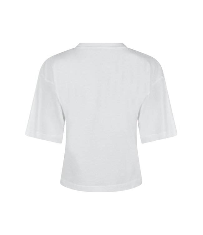 NEONOIR - Asha boxy t-shirt wit