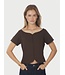 NEONOIR - Tango structure top dark brown
