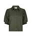 NEO NOIR - Etta poplin blouse army