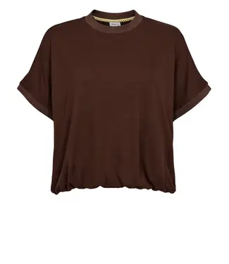 NUMPH NUMPH - Nuleah boxy chicory coffee tee