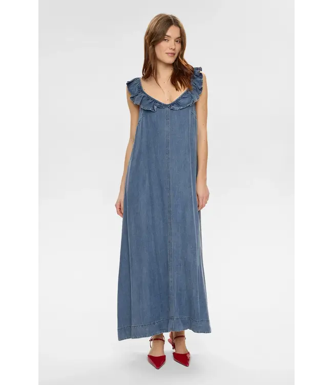 NÜMPH - Nuelida jurk blauw