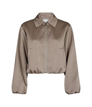 neo noir NEONOIR - Denielle heavy sateen jacket dark taupe