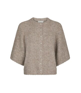 neo noir NEONOIR - Amaya fluffy vest beige melange