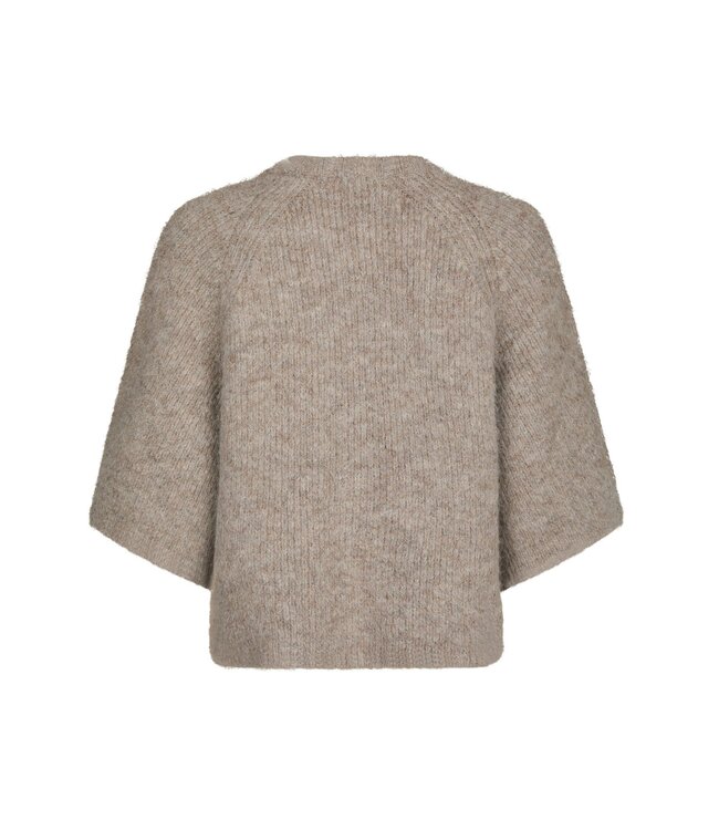 NEONOIR - Amaya fluffy vest beige melange