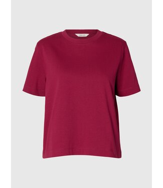 Selected Femme SELECTED - Slfessential boxy t-shirt anemone